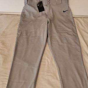 Nike Pro Vapor Baseball Pants Long  Grey/White Men